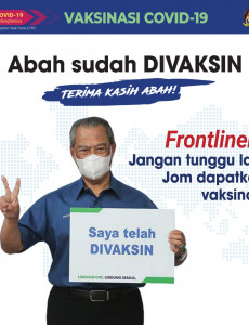 Abah Sudah Divaksin